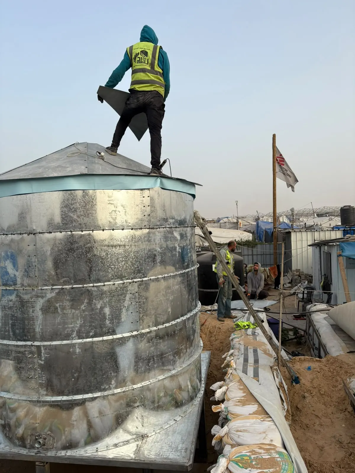 Steel water tank supply and installation